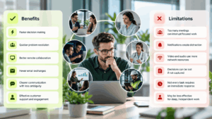 Benefits and Limitations of Real-Time Communication